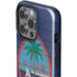 Guam Flag Dark Wood iPhone 14 Pro Impact Case